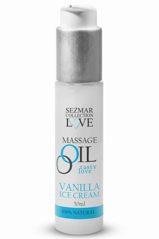 Intimate massage oil Vanilla ice cream, 50 ml