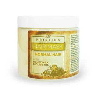 Hair mask for normal hair with honey, milk and olive oil, 200 ml