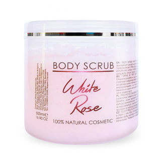 Exfoliant de corp cu trandafiri albi, 500 ml