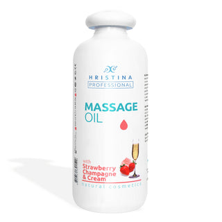 Масажно олио Ягода, Шампанско и Сметана, 500мл