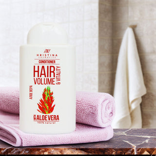 Balsam de păr cu extract de Aloe Vera pentru volumul părului, 200 ml
