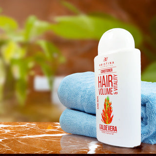 Balsam de păr cu extract de Aloe Vera pentru volumul părului, 200 ml