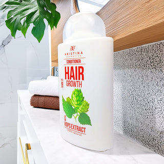 Balsam de păr cu extract de pătlagină pentru strălucirea părului, 200 ml