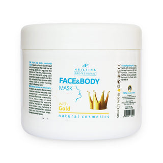 Mască de față și corp aurie, 500 ml