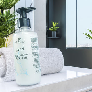 Gel de duș pentru spălare corporală strălucitor cu pudră de perle, 250 ml