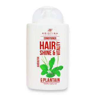 Balsam de păr cu extract de pătlagină pentru strălucirea părului, 200 ml