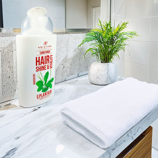 Balsam de păr cu extract de pătlagină pentru strălucirea părului, 200 ml