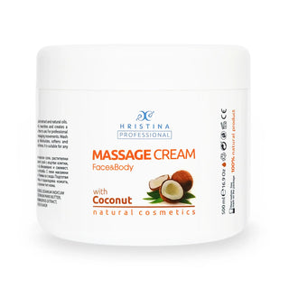 Crema de masaj cu nuca de cocos, 500 ml