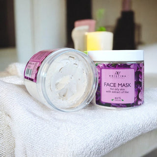 Mask for oily skin with lilac extract, 200 ml