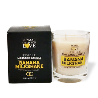 Lumanare de masaj Banana Milkshake, 100 ml