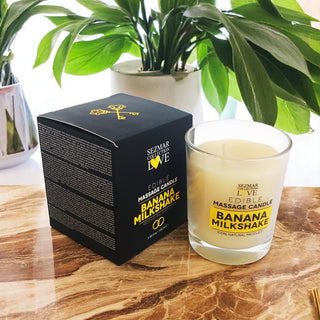 Lumanare de masaj Banana Milkshake, 100 ml