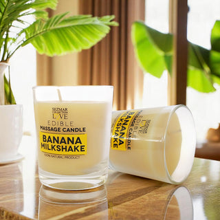 Lumanare de masaj Banana Milkshake, 100 ml