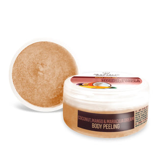 Exfoliant pentru corp nucă de cocos, mango și fructul pasiunii, 250 ml