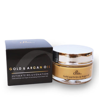 Ревитилизиращ крем за лице 24 часа с арганово масло и златни частици, 50 ml