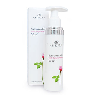 Слънцезащитно мляко 50SPF - висока защита с Роза, 100мл