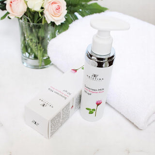 Слънцезащитно мляко 50SPF - висока защита с Роза, 100мл