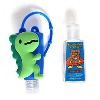 Children's hand cleansing gel "Chocolate" in a soft, silicone holder, 30ml