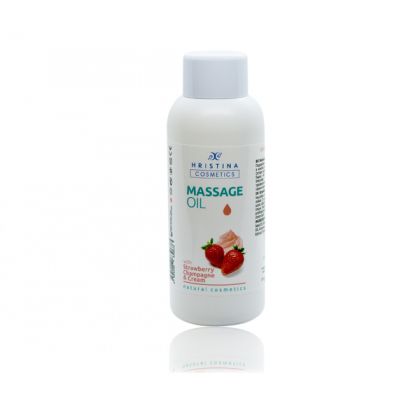 Massage Oil Strawberry, Champagne & Cream, 150ml