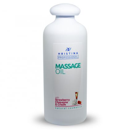 Massage Oil Strawberry, Champagne & Cream, 500ml