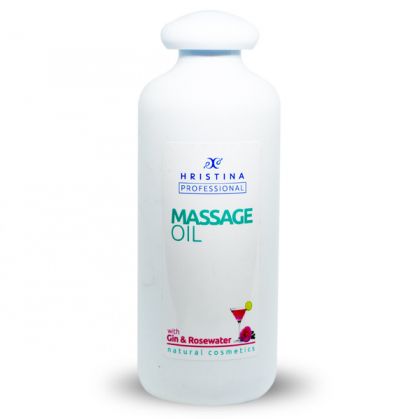 Massage Oil Gin and Rose Oil, 500ml