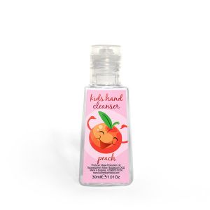 Antibacterial Kids Hand Cleanser "Peach'' with Silicon Holder, 30ml