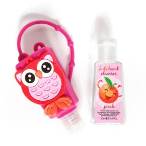 Antibacterial Kids Hand Cleanser "Peach'' with Silicon Holder, 30ml