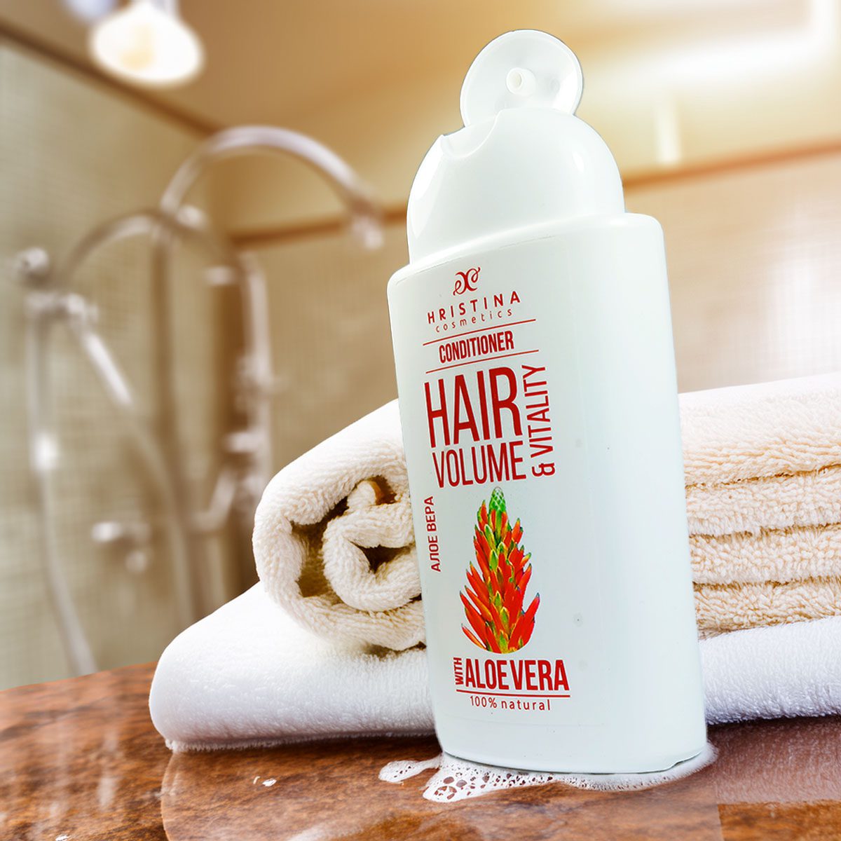 Балсам за коса с екстракт от Алое Вера за обем на косата, 200 ml