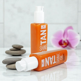 Бронзиращо олио за бързо почерняване със Златни частици