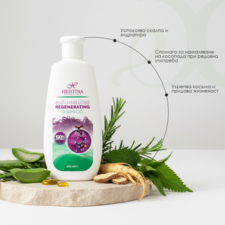 Регенериращ шампоан против косопад, 400 ml