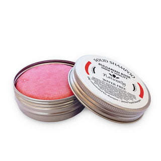 Solid shampoo for shine and vitality of hair with Bulgarian rose, 58 gr