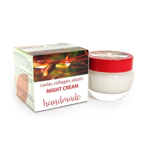 Нощен крем с хайвер, колаген и еластин, 50 ml