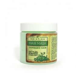 Hair Mask for Damaged Hair with Nettle, Walnut and Burdock