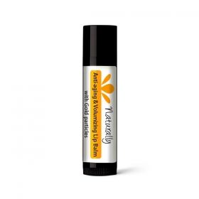 Anti-aging & Volumizing Lip Balm with Gold particles