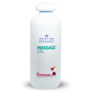MASSAGE OIL GIN AND ROSE OIL, 500ml